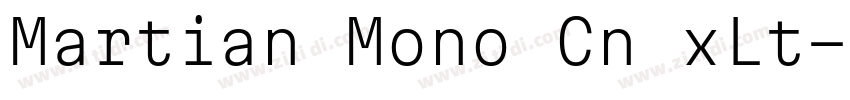 Martian Mono Cn xLt字体转换 Martian Mono Cn xLt字体转换